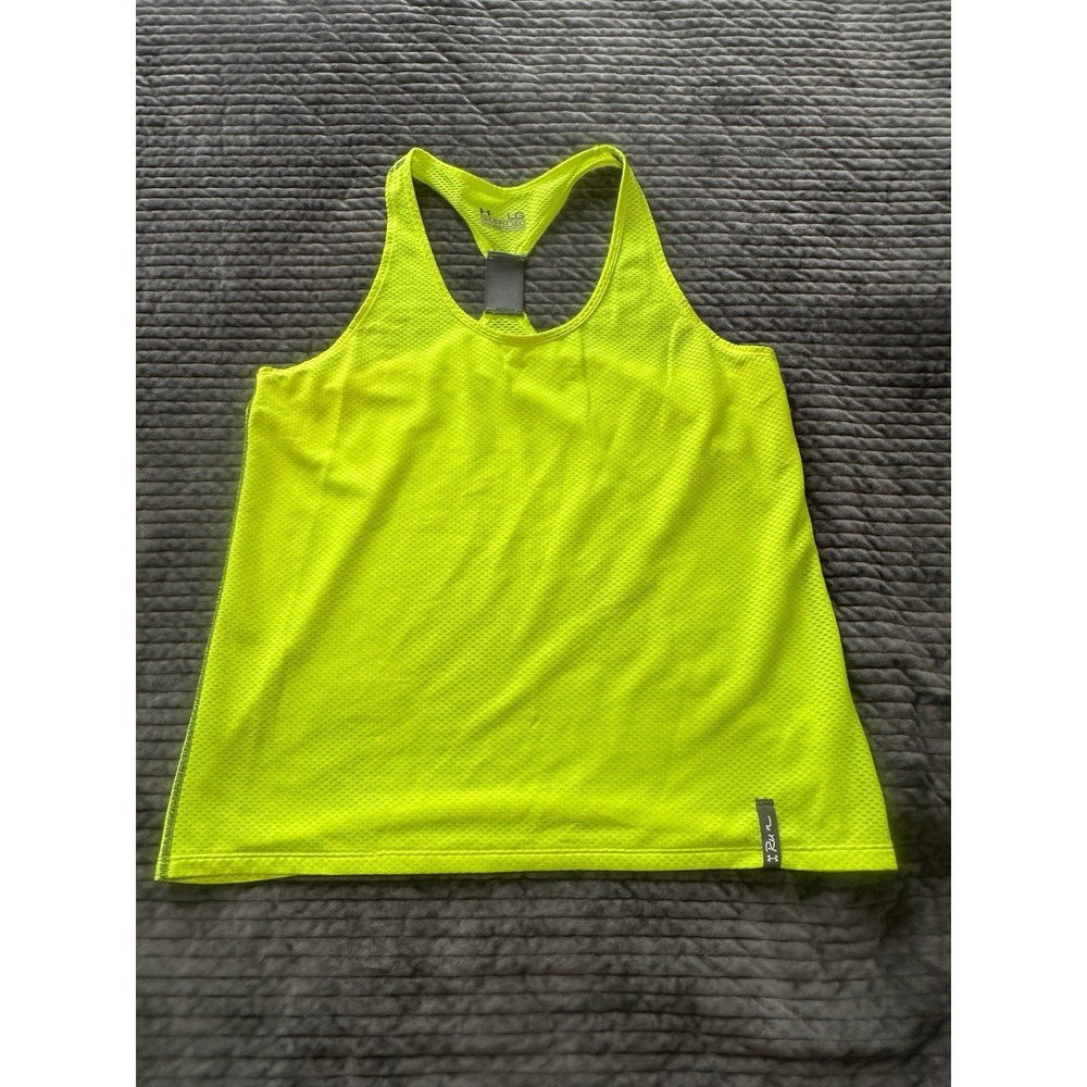 Women's Under Armour Hi-Vis Mesh Breathable Racerback Scoop Neck Tank Top Large